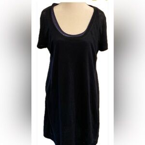 Banana Republic Classic Navy Women's Midi Linen Reversible Dress size XL